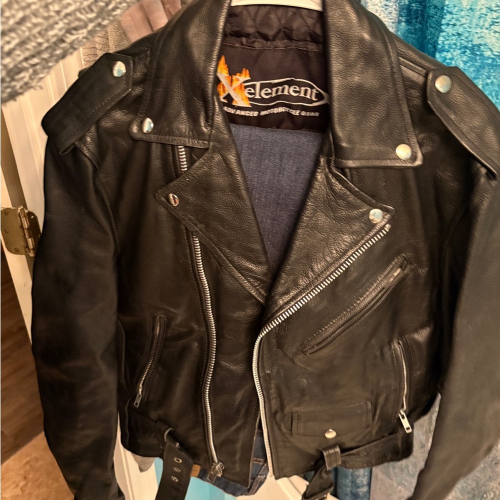 Element Black Leather Jacket